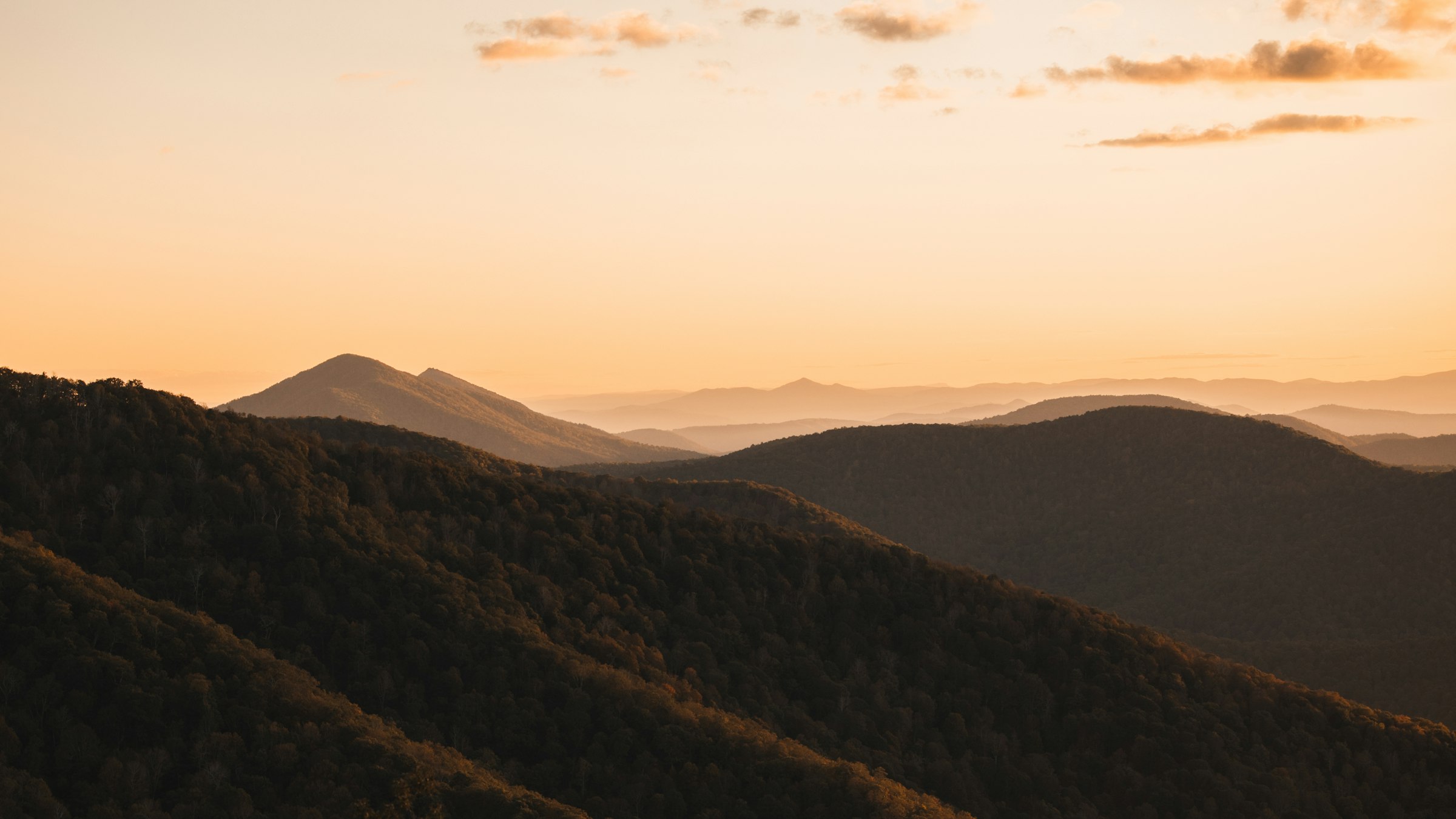 Blue Ridge Mountains at dawn